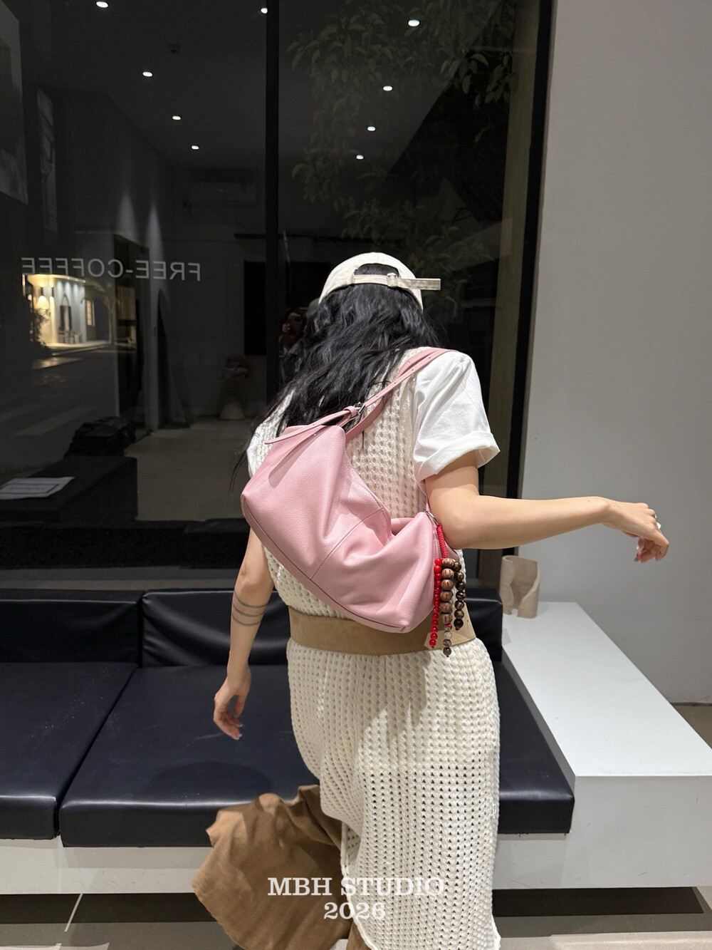 MBH Soft Cowhide Candy Color Large Tote Bag Shoulder Bag - Image 2